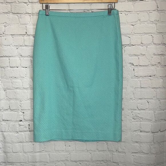Pure Collection Women’s Mint Green Teal Pencil Straight Skirt size 4 - Picture 1 of 7